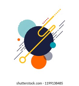 Abstract modern background decorative with geometric shape. Design element can be used for poster, backdrop, publication, banner, advertisement, brochure, leaflet, flyer, vector illustration