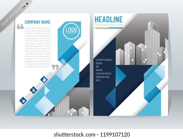 Abstract Modern Background Design, Business Brochure Template, Flyer, Poster, Annual Report, Front and back, CMYK Color mode, in A4 Size-vector illustration