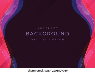 Abstract modern background design in paper cut style