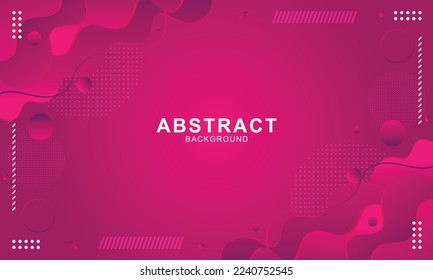 Abstract modern background design. Pink purple color liquid and geometric shape. Vector illustration EPS10. 