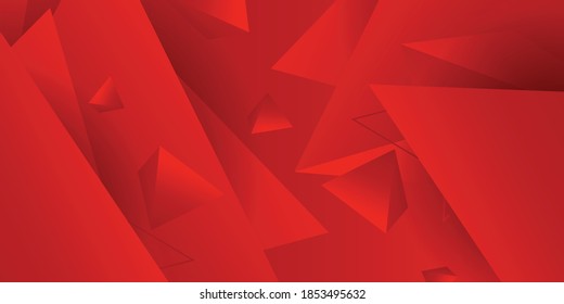 Abstraktes modernes Hintergrunddesign mit roten Elementen geometrischer Formen. Gilt für Banner, Broschüren, Cover, Flyer, Präsentationshintergrund und mehr