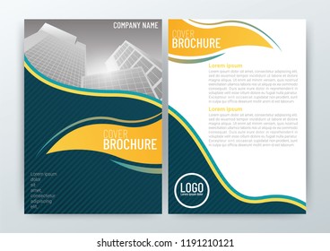 Abstract modern Background Design Template, Business Brochure, Flyer Layout, Poster, Magazine, Annual Report, Front and back, CMYK Color-vector illustration
