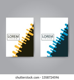 Abstract modern background design template for brochure, cover, poster, flyer.