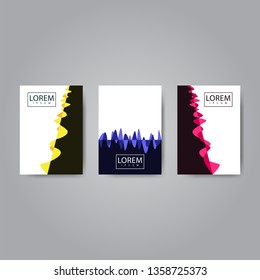 Abstract modern background design template for brochure, cover, poster, flyer.