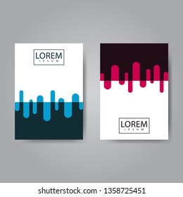 Abstract modern background design template for brochure, cover, poster, flyer.