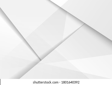 Abstract modern background design white and gray hi-tech polygonal corporate with shadow. You can use for template brochure, poster, banner web, etc. Vector illustration