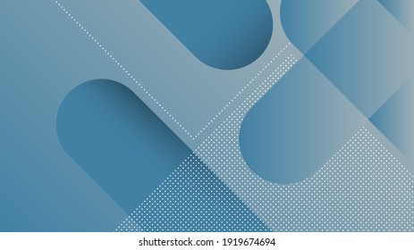 Abstract Modern Background with Diagonal Lines and Memphis Element and Soft Blue Vibrant Gradient Color
