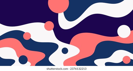 Abstract modern background with dynamic shapes. Simple vector composition illustration.