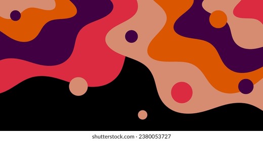 Abstract modern background with dynamic shapes. Simple vector composition illustration.