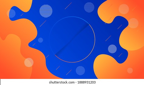 Abstract modern background. Dynamical colored forms and line. Gradient abstract banners with flowing liquid shapes. Template for the design of a logo, flyer or presentation.