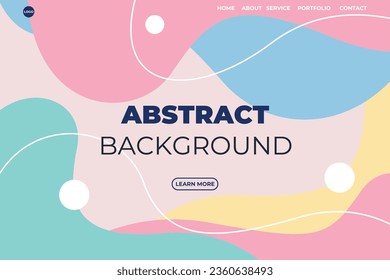 Abstract modern background elements dynamic fluid shapes compositions of colored spots