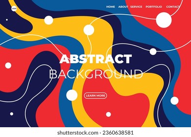 Abstract modern background elements dynamic fluid shapes compositions of colored spots