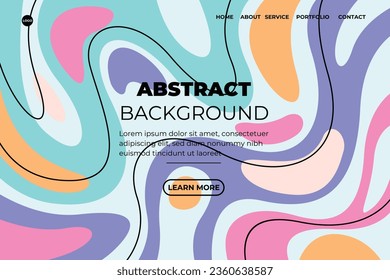 Abstract modern background elements dynamic fluid shapes compositions of colored spots