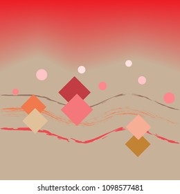Abstract modern background. Fashion graphic ribbon design. Modern stylish abstract texture. Colorful template for prints, textile, wrapping, business, etc. Vector illustration