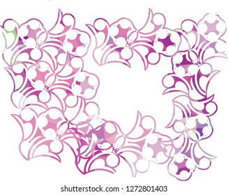 Abstract modern background with floral elements