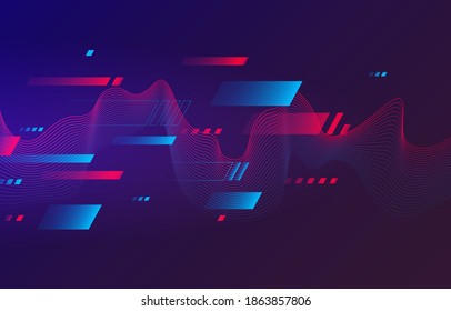 Abstract modern background. Flow line and waves. Wallpaper, cover. Vector illustration. EPS 10