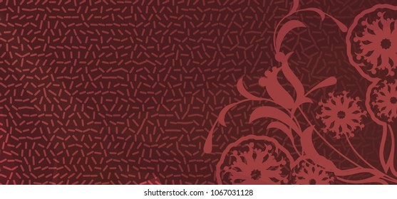 Abstract modern background with flower pattern. vector clip art.