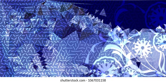 Abstract modern background with flower pattern. vector clip art.