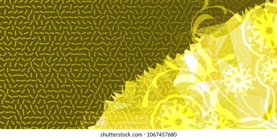 Abstract modern background with flower pattern. Vector clip art.