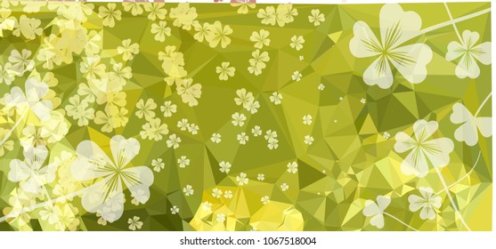 Abstract modern background with flower pattern. Vector clip art.