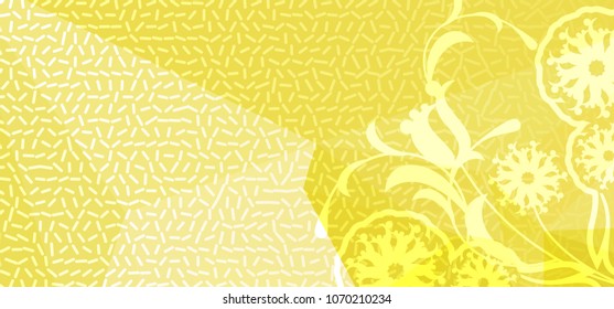 Abstract modern background with flower pattern. Vector clip art.