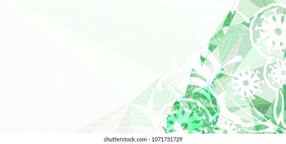 Abstract modern background with flower pattern. Vector clip art.