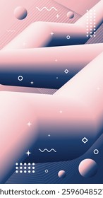 Abstract modern background of flowing element trend design. Wedding color palette. Futuristic design. Magazine, leaflet, billboard, sale, banner, flyer, background. Eps 10