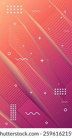 Abstract modern background of flowing element trend design. Sunset color palette. Futuristic design. Magazine, leaflet, billboard, sale, banner, flyer, background. Eps 10