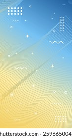 Abstract modern background of flowing element trend design. Sea color palette. Futuristic design. Magazine, leaflet, billboard, sale, banner, flyer, background. Eps 10