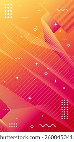 Abstract modern background of flowing element trend design. Sunset color palette. Futuristic design. Magazine, leaflet, billboard, sale, banner, flyer, background. Eps 10