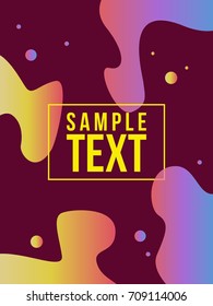 Abstract modern background fluid cover