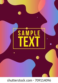 Abstract modern background fluid cover