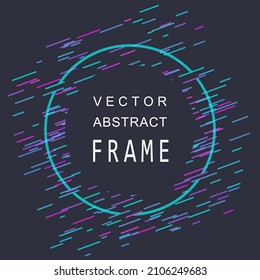 Resumen de la ilustración moderna del marco de fondo con efecto de paro (vector)