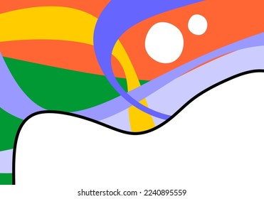 fondo abstracto y moderno, lleno de colores vivos