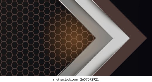 Fundo moderno abstrato com formas de seta geométrica na grade de carbono. Padrão texturizado de carbono.