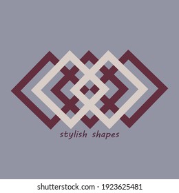 Abstract modern background. geometric balancing shapes. decor. Modern geometric compositions and forms.