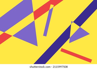 Abstract modern background with geometric flat figures. Vector illustration