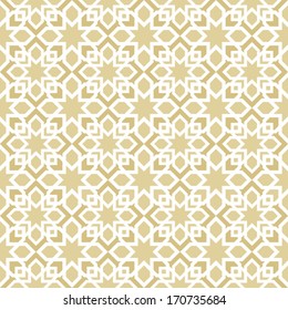 Abstractas, fondo moderno, patrones geométricos sin fisuras, ornamento de estilo Islam, Fondo de pantalla de Vector monocromo, tela de moda y envoltura con elemento gráfico para el diseño 