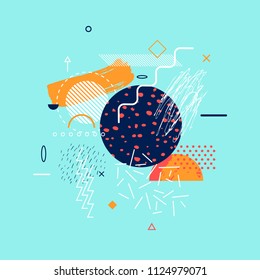 Abstract modern background from geometric shapes. Flat design vector illustration.