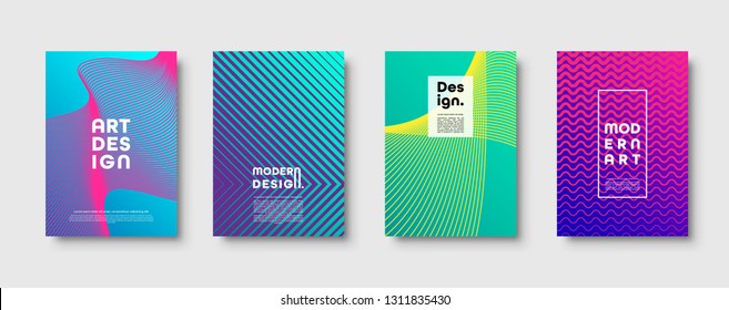 Abstract modern background. Geometric shapes and lines. Colorful neon gradient. Eps10 vector