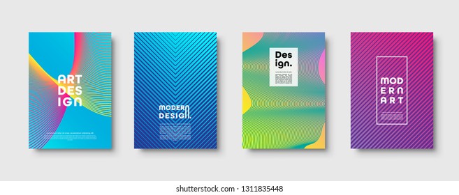 Abstract modern background. Geometric shapes and lines. Colorful neon gradient. Eps10 vector
