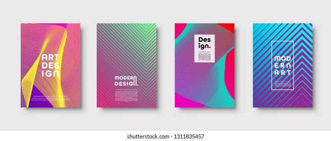 Abstract modern background. Geometric shapes and lines. Colorful neon gradient. Eps10 vector