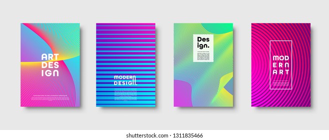 Abstract modern background. Geometric shapes and lines. Colorful neon gradient. Eps10 vector