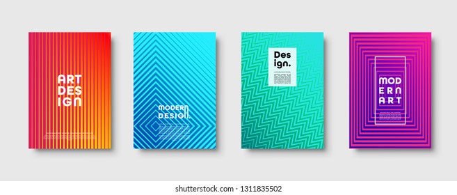 Abstract modern background. Geometric shapes and lines. Colorful neon gradient. Eps10 vector