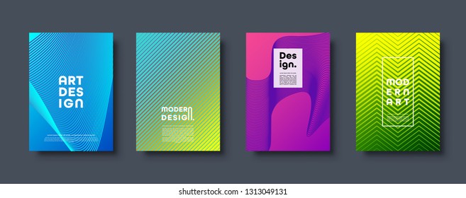 Abstract modern background. Geometric shapes and lines. Colorful neon gradient. Eps10 vector.
