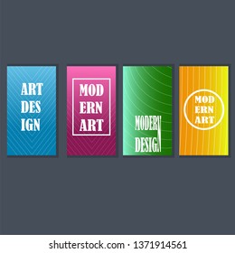 Abstract modern background. Geometric shapes and lines. Colorful neon gradient