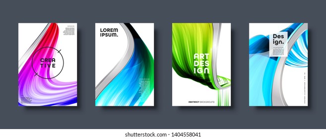 Abstract modern background. Geometric shapes and lines. Colorful gradient. Eps10 vector.