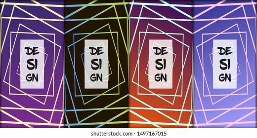 Abstract modern background. Geometric shapes and lines. Colorful gradient vector texture