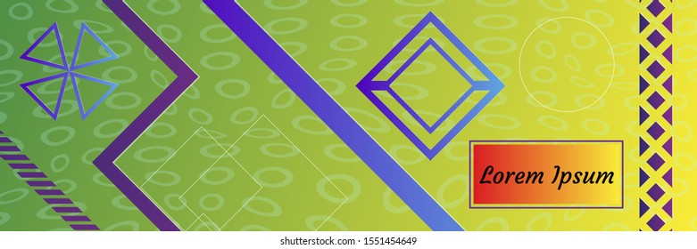 Abstract modern background. Geometric shapes and lines. Colorful gradient vector texture