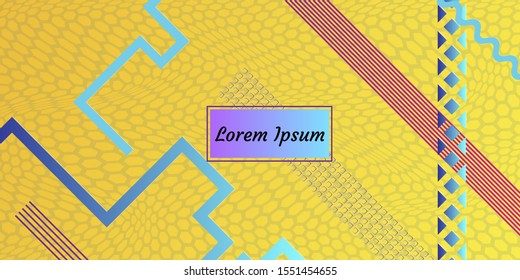 Abstract modern background. Geometric shapes and lines. Colorful gradient vector texture